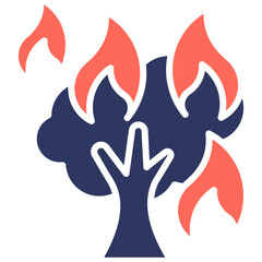 Burning Tree Icon