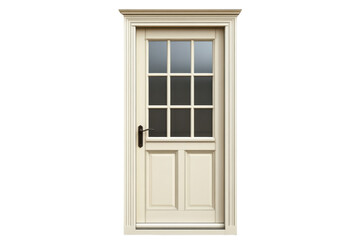 Entrance Doorway Design with Window Pane Details for Modern Homes and on transparent background