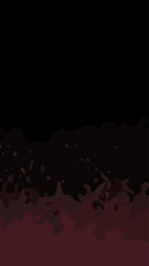 Abstract fire art with an aesthetic combination of shapes and colors