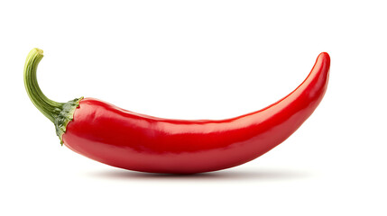 red hot chili pepper isolated on white background