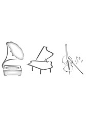 Musical Instruments and Phonograph Icons