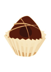 Chocolate Truffle with Drizzle