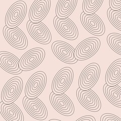 Abstract Concentric Ovals Subtle Geometric Pattern background. 