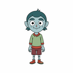 cartoon zombie girl
