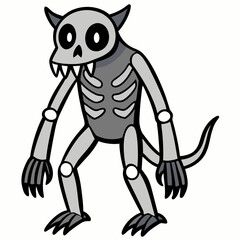 cartoon, vector, illustration, animal, funny, isolated, cute, fun, drawing, character, boy, nature, halloween, horse, comic