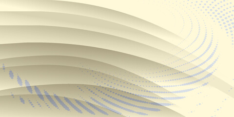 White geometric abstract background overlapping layers on bright space with line effect decoration. Circle style concept modern graphic design element for banner, flyer, card. vector