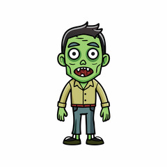 3d zombie with a smile