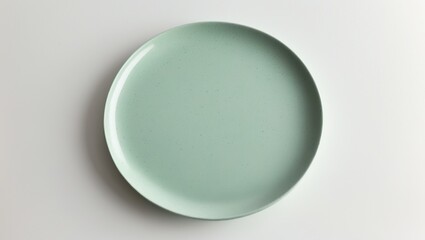 Isolated grey marble round plate on white background with clipping path