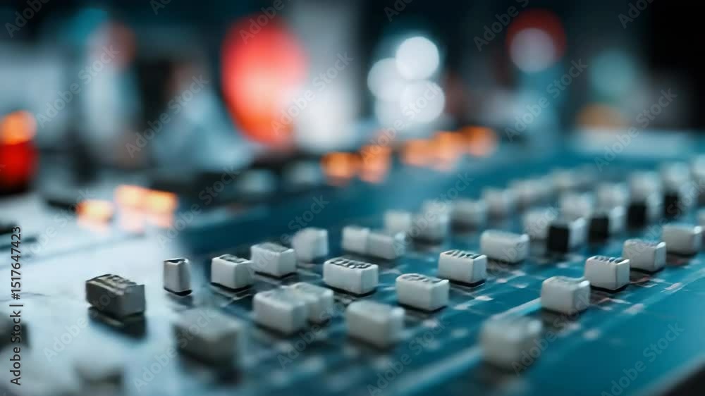 Poster complex integrated circuits and microchips are glowing and processing data on a futuristic quantum c