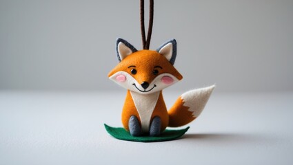 Step-by-step guide to making a cute felt fox craft for kids featuring handmade purse or toy with orange fur, green eyes, and yellow foamiran ears.