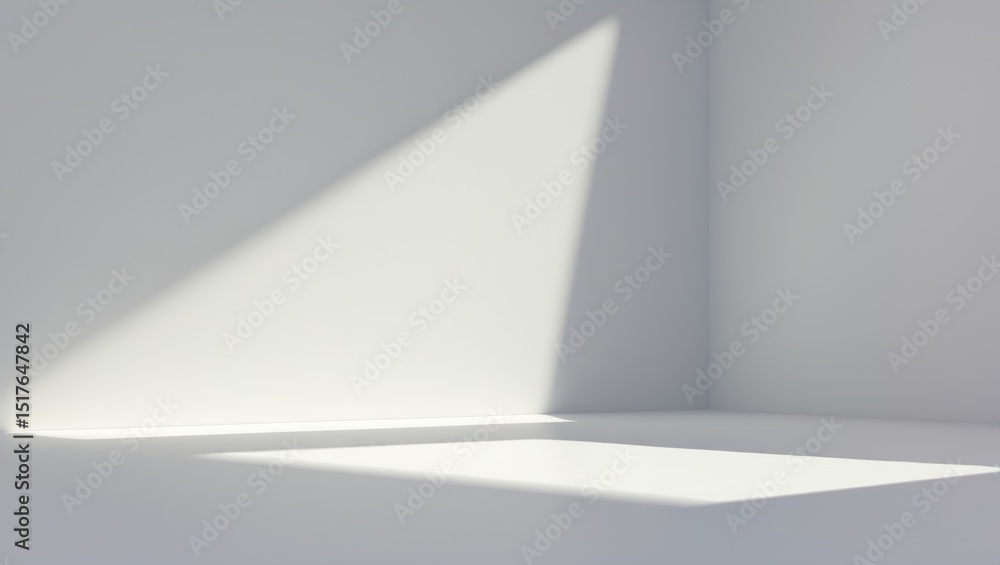 Poster empty white studio background with gray textured wall for product display