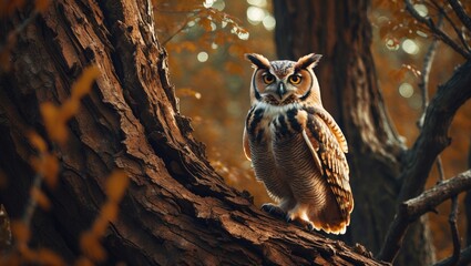 Eurasian Scops Owl (Otus scops): A Master of Night Hunting and Camouflage in Nature