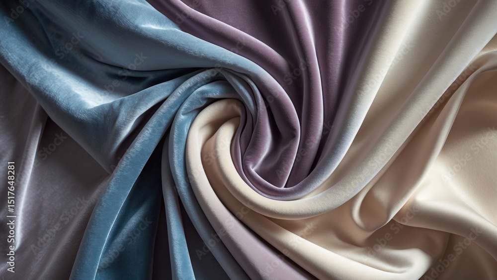 Poster gray draped fabric featuring soft folds and subtle lighting variations for elegant design background