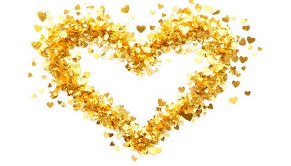 confetti designed as a heart