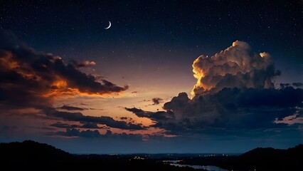 night sky with stars