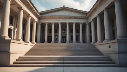 Obraz premium Victoria's Melbourne Parliament House: A Classic Australian Government Landmark Before Moving to Canberra