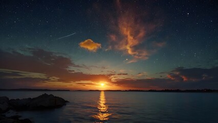 night sky with stars