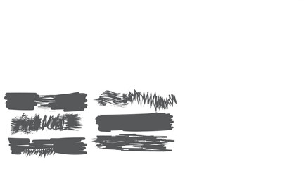 Naklejka premium Vector swish swoosh squiggle lines set. Isolated fake signatures.