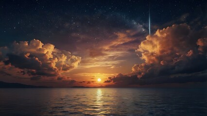 night sky with stars