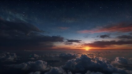 night sky with stars