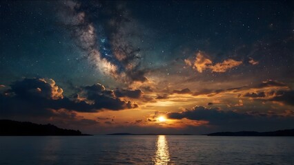 night sky with stars