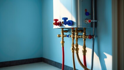 Connecting boiler and water heater with stainless steel flexible hoses