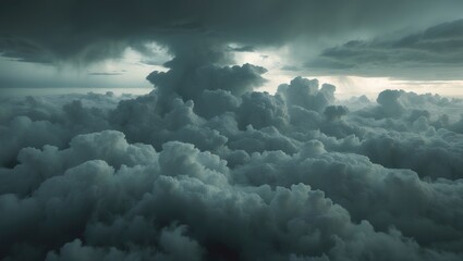 Dark storm clouds drifting across the sky in a timelapse, signaling approaching rain and turbulent weather.
