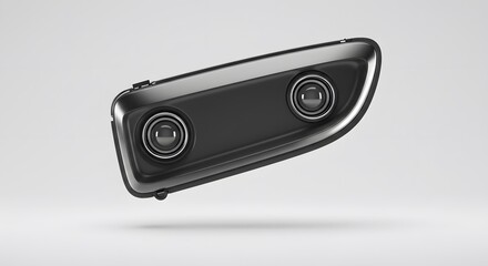 Modern Car Fog Light Assembly Design Automotive Part 3D Render