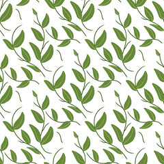seamless pattern with leaves