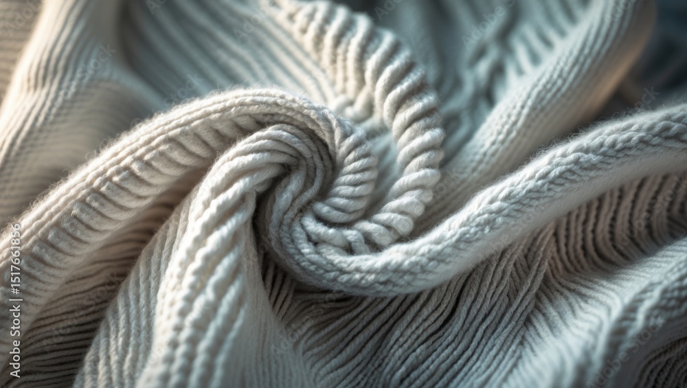Aufkleber abstract textile pattern with soft woolen weave in grayscale and white tones