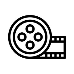 film reel line icon