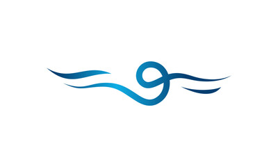 Abstract design of flowing lines.