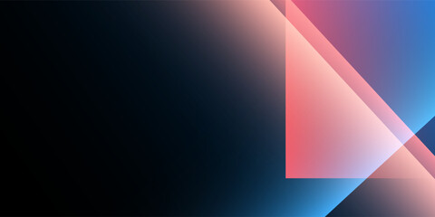 Abstract background featuring a smooth blue gradient with overlapping transparent red geometric shapes. Ideal for business presentations, website design, digital marketing and modern branding projects