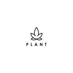 Obraz premium Plant logo design template