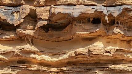 Harsh desert wilderness of Dubai with vibrant sand tones and rugged cliffs under sunlight