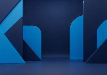 abstract minimalist geometric background . Generative AI