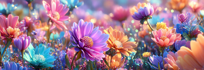 flowers background, AI generated