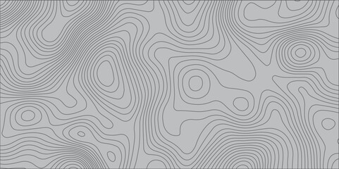 Create a seamless, abstract topographic map pattern in muted grey tones. The design should feature thin, flowing contour lines suggesting varying elevations, creating a subtle and sophisticated visual