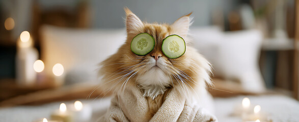cat spa, AI generated