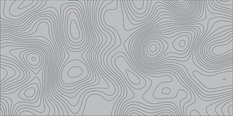 Create a seamless, abstract topographic map pattern in muted grey tones. The design should feature thin, flowing contour lines suggesting varying elevations, creating a subtle and sophisticated visual