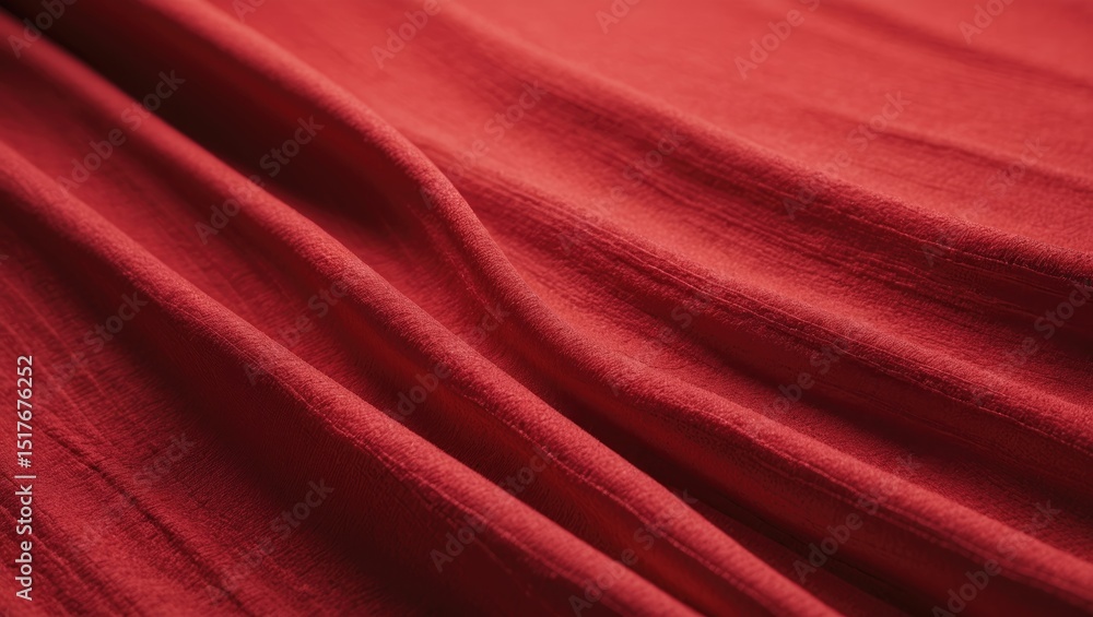 Poster vivid red felt texture as a background in high-resolution image