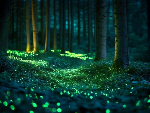 キャンバスドローイング『The forest at night』 キャンバスドローイング『The forest at night』 Forest At