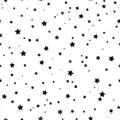 Black stars seamless pattern.eps