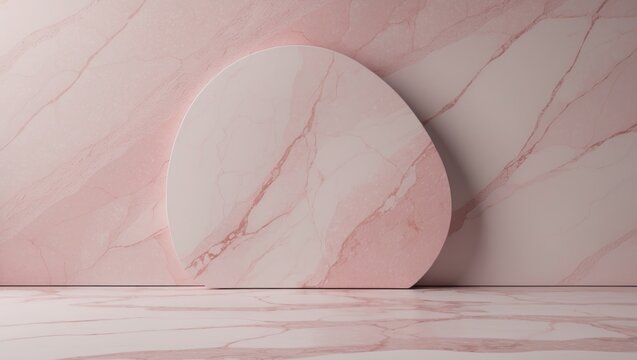 Elegant pink marble wall background with abstract pattern for interior design and flooring