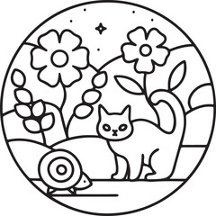 Adorable Cute Cat Coloring Pages - Playful Kittens & Kawaii Cat Designs for Kids & Adults, Printable PDF, Fun & Relaxing Feline Art Therapy