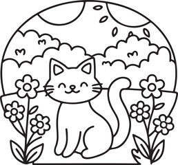Adorable Cute Cat Coloring Pages - Playful Kittens & Kawaii Cat Designs for Kids & Adults, Printable PDF, Fun & Relaxing Feline Art Therapy