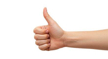 Isolated Hand Giving Thumbs Up
