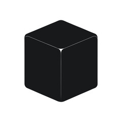 3d cube on white background
