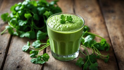 Healthy Avocado and Spinach Green Drink with Cucumber and Apple