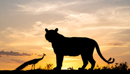 Minimalist Indian Symbol Outline: National Pride